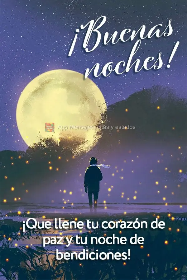 Que possa encher seu coração de paz e sua noite de bênçãos! Boa noite!