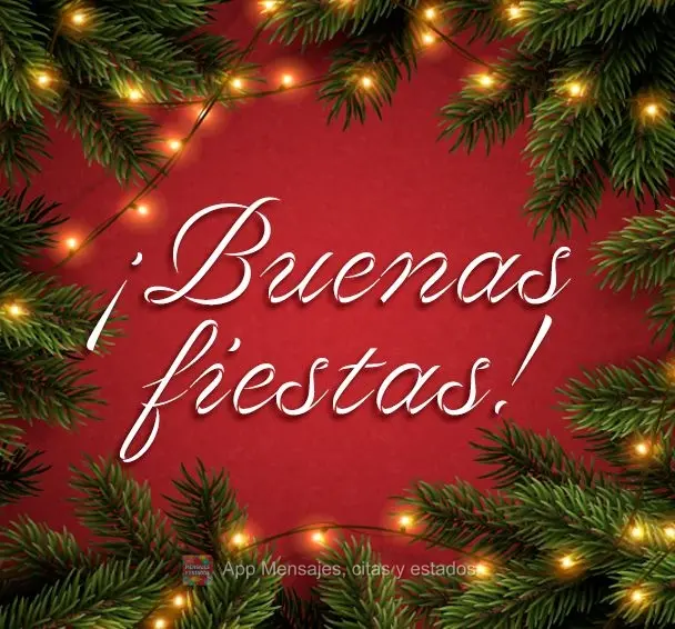Boas festas!