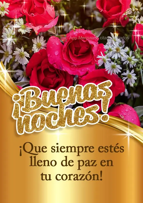 Que você esteja sempre cheio de paz em seu coração! Boa noite!