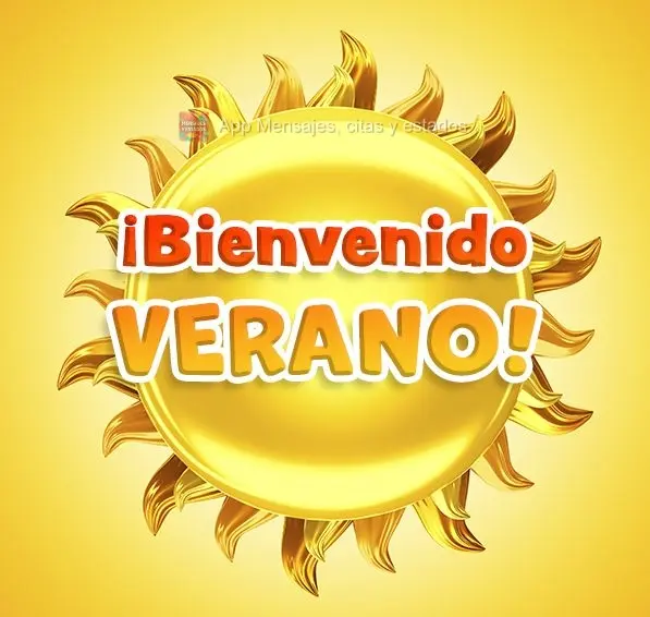 Seja bem-vindo verão!