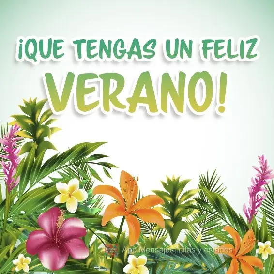 Tenha um Feliz Verão!