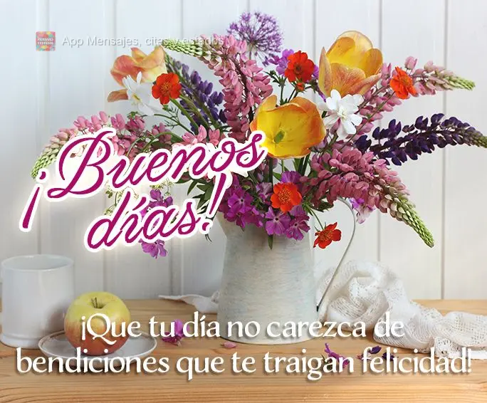 Que em seu dia não falte bênção para lhe trazer felicidade! Bom dia!