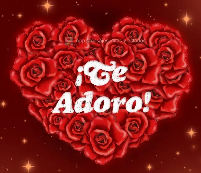¡Te adoro!