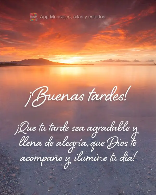 Que sua tarde seja agradável e cheia de alegria. Que Deus te acompanhe e ilumine o seu dia! Boa tarde! 
