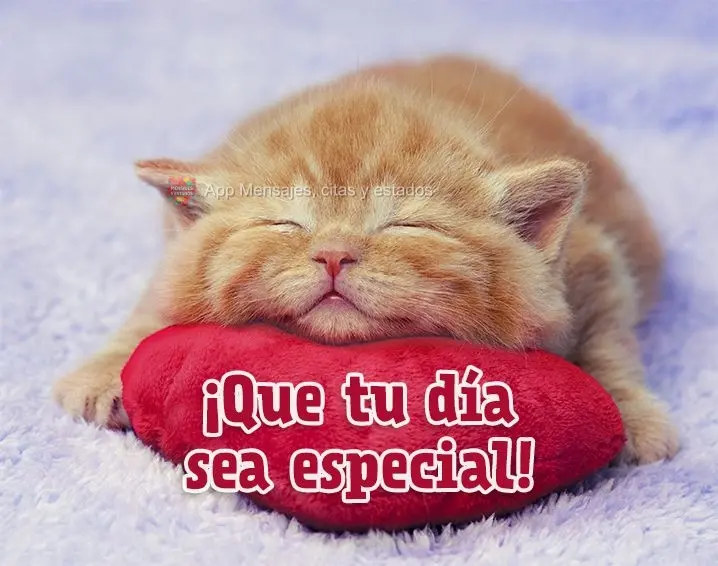 ¡Que tu día sea especial!