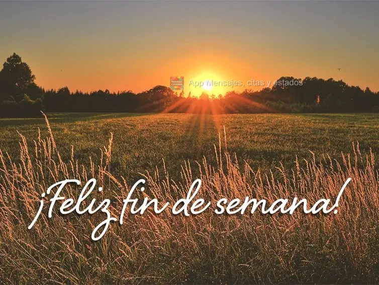 Que seja Feliz o seu final de semana!