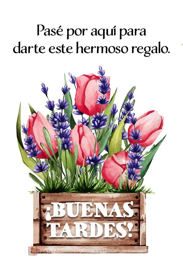 Passei aqui para lhe entregar esse lindo mimo. Boa tarde! 