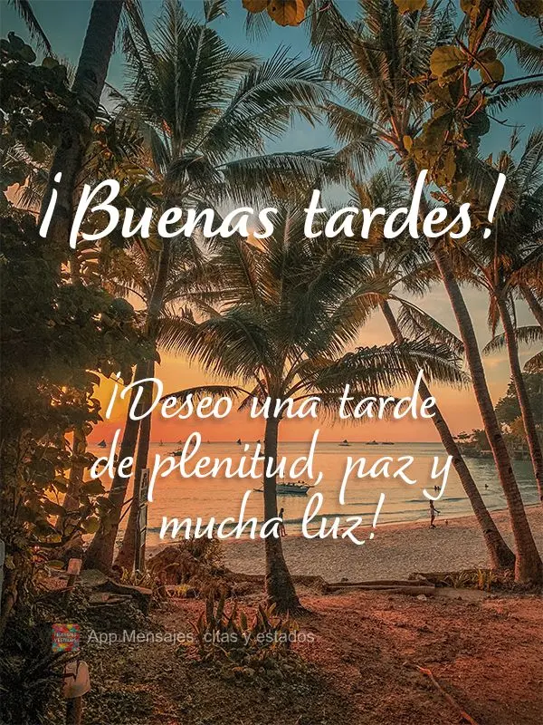 Desejo uma tarde de plenitude, paz e muita luz! Boa tarde! 