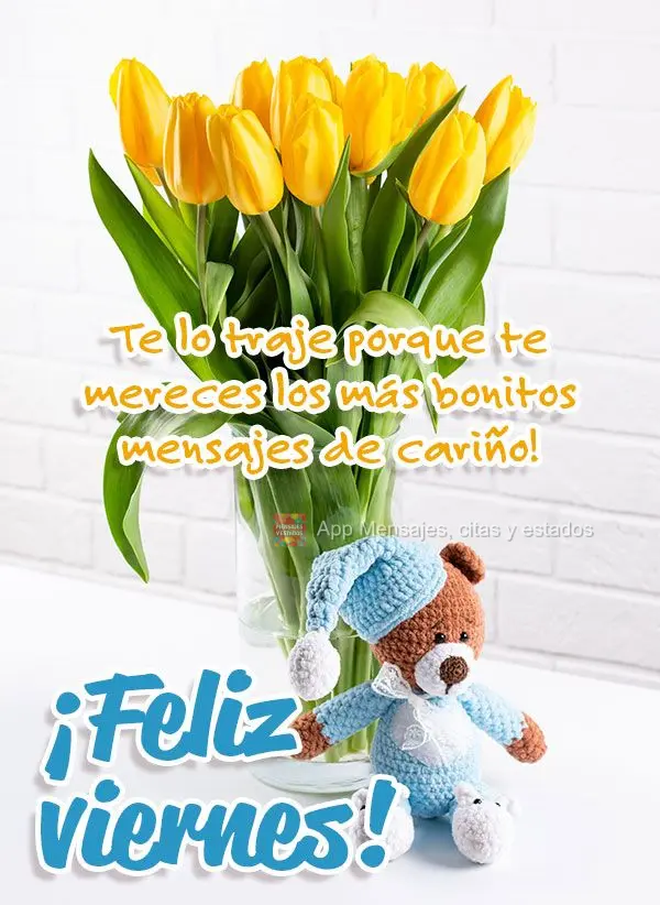 Trouxe para você porque merece as mais belas mensagens de carinho! Feliz Sexta-feira!