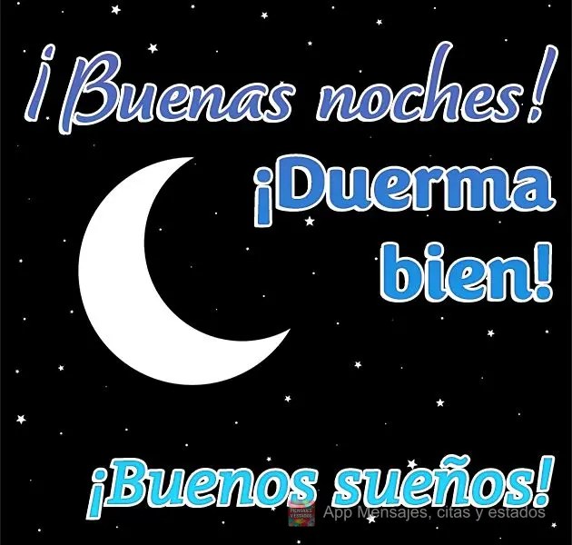 Boa noite! Durma bem! Bons sonhos!