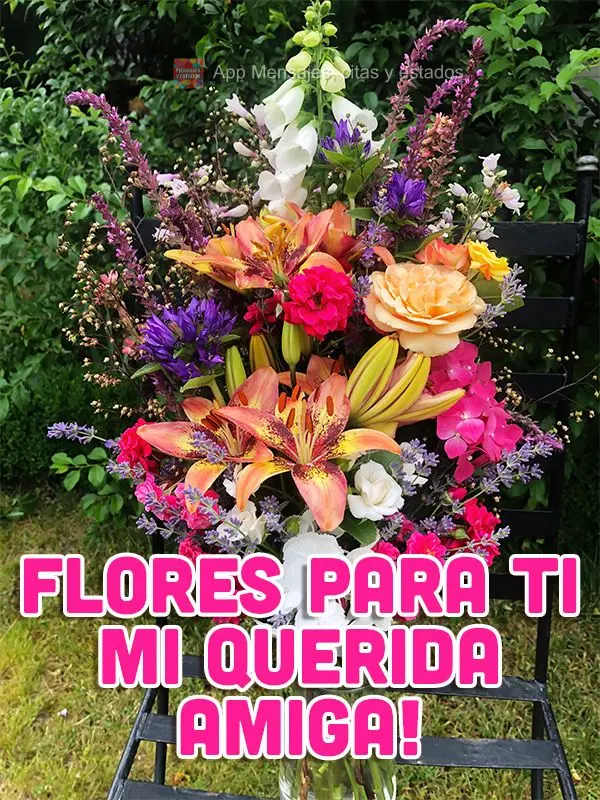 Flores para ti mi querida amiga!