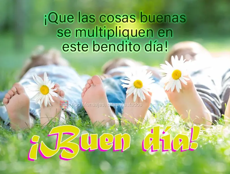 Que as coisas boas se multipliquem neste dia abençoado! Bom dia! 
