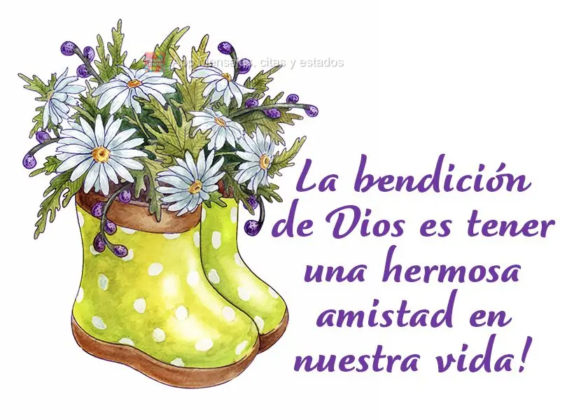 La bendición de Dios es tener una hermosa amistad en nuestra vida!