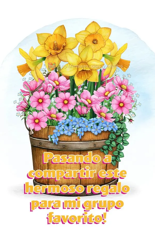 Pasando a compartir este hermoso regalo para mi grupo favorito!