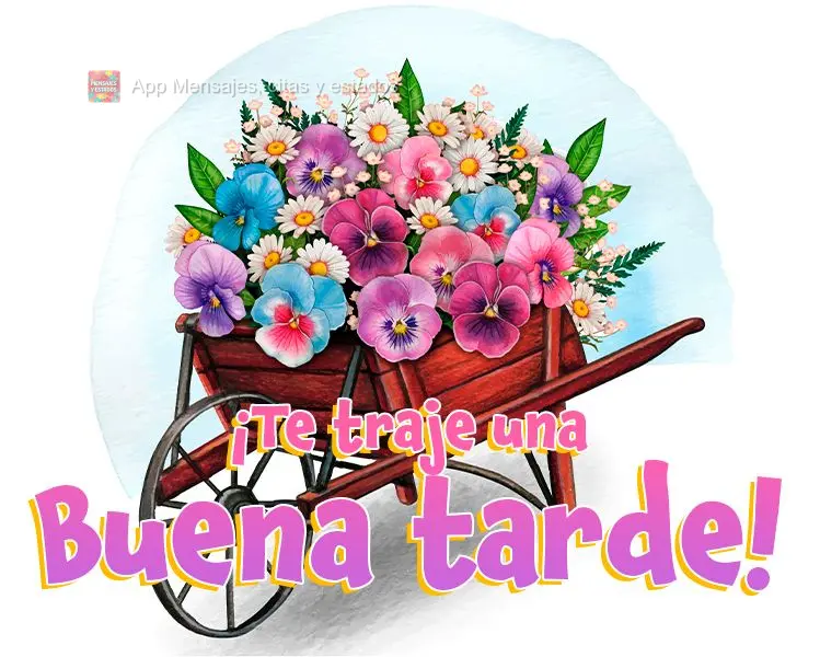 Trouxe pra você uma boa tarde!