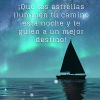Que nesta noite as estrelas iluminem o seu caminho e te guie para um melhor destino! Boa noite!