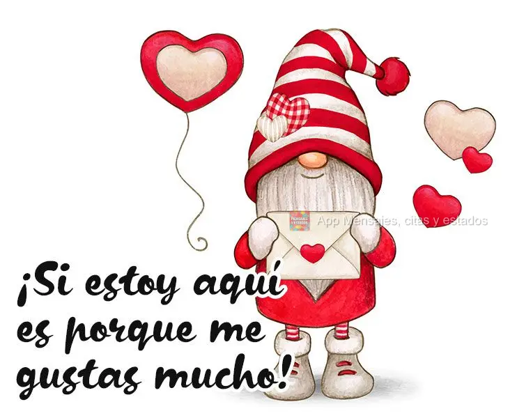 ¡Si estoy aquí es porque me gustas mucho!