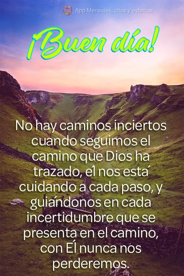 Não há caminhos incertos quando a gente segue a rota que Deus traçou. Ele está cuidando de nós a cada passo e nos orientando em cada incerteza que s...