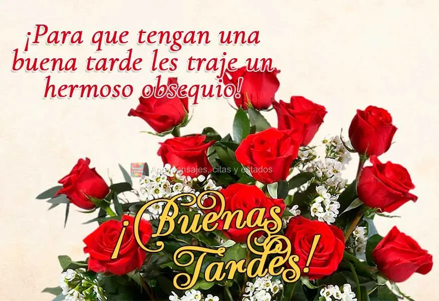 Para que você tenha uma boa tarde eu trouxe um lindo mimo! Boa tarde!