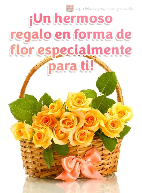 ¡Un hermoso regalo en forma de flor especialmente para ti!