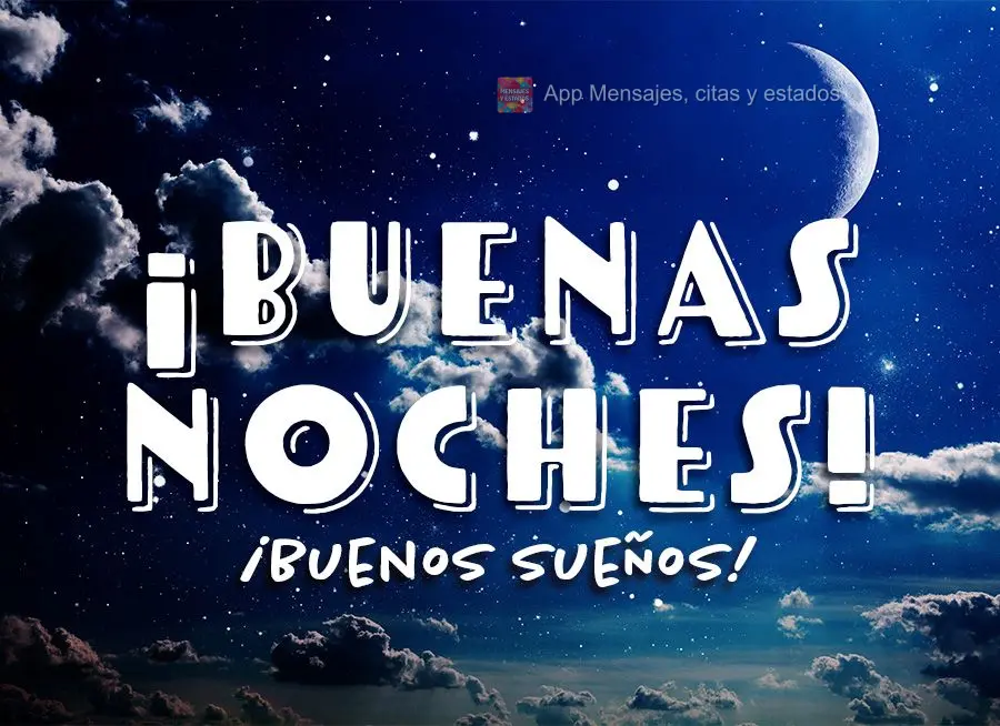 Boa noite! Bons sonhos!