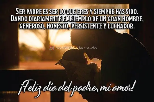 Ser pai é ser o que você é e sempre foi. Diariamente dando o exemplo de vida de um grande homem generoso, honesto, persistente e lutador.  Feliz Dia d...