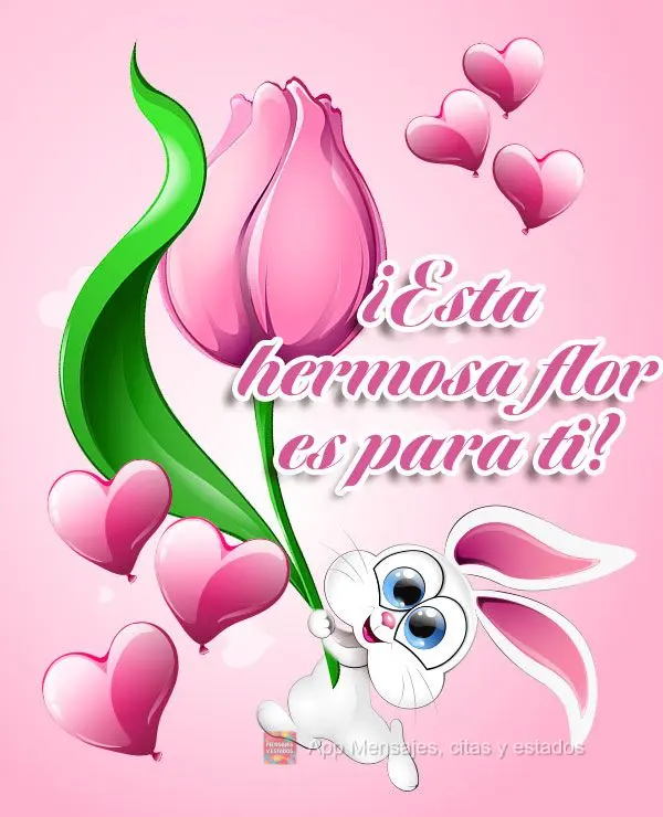 Essa linda flor é para você!