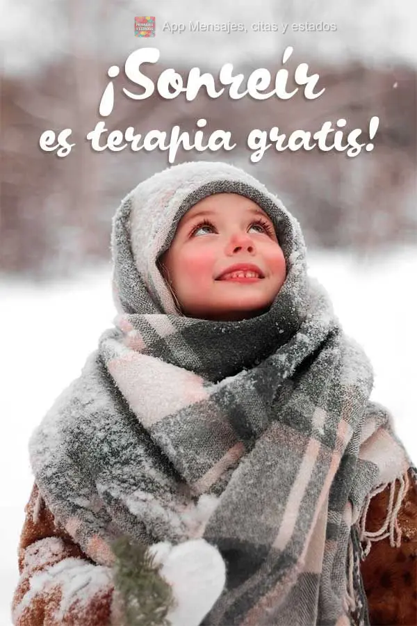 ¡Sonreír es terapia gratis!