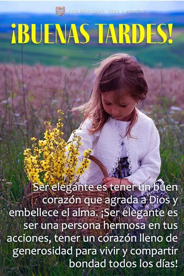 Ser elegante es tener un buen corazón que agrada a Dios y embellece el alma. ¡Ser elegante es ser una persona hermosa en tus acciones, tener un corazó...