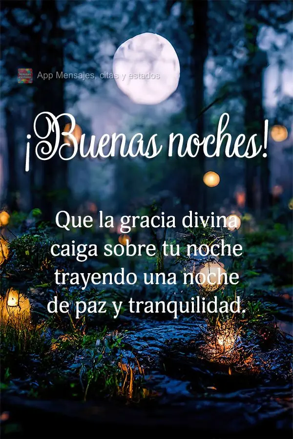Que a graça divina caia sobre sua noite trazendo uma noite de paz e tranquilidade. Boa noite!