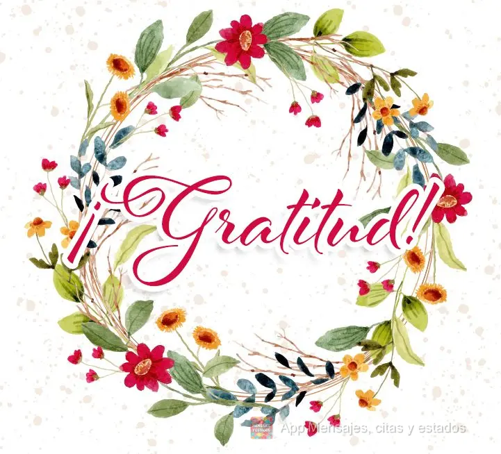 ¡Gratitud!