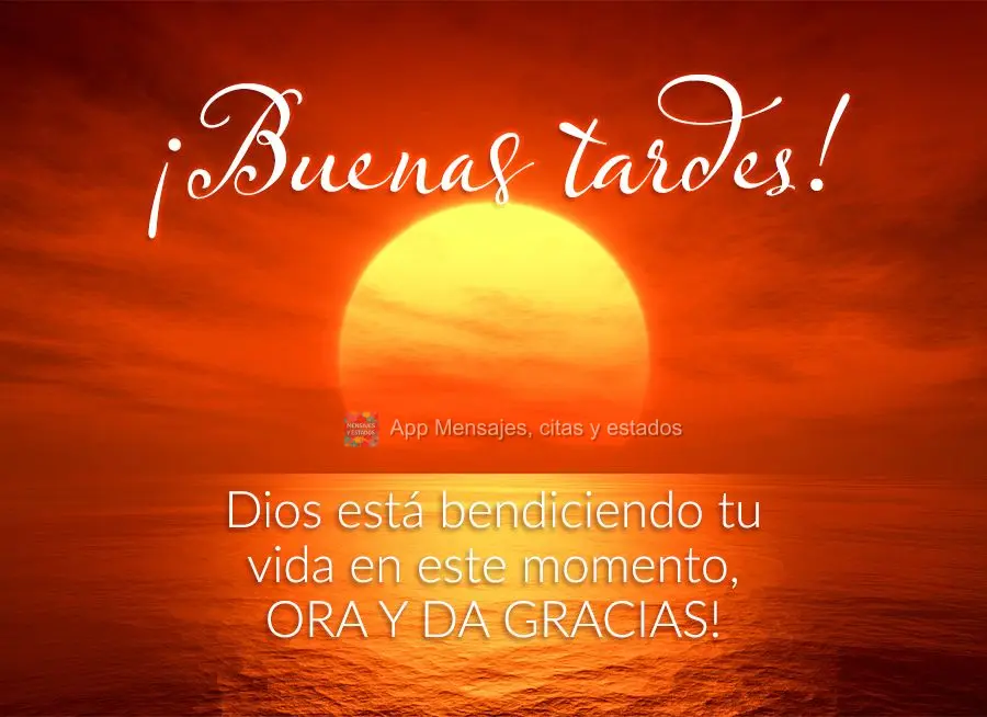 Deus está abençoando a sua vida neste exato momento, ore e agradeça! Boa tarde! 