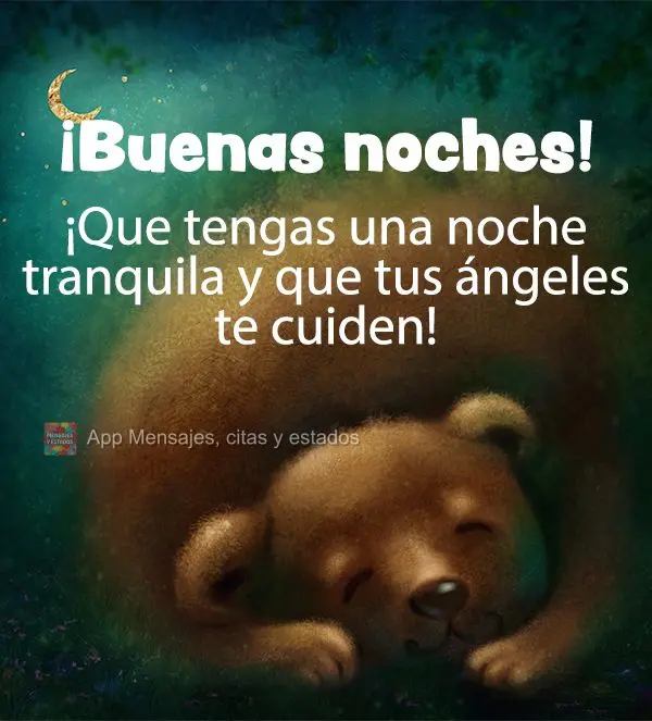 Que você tenha uma noite tranquila, e que seus anjos cuidem de ti!  Boa noite!