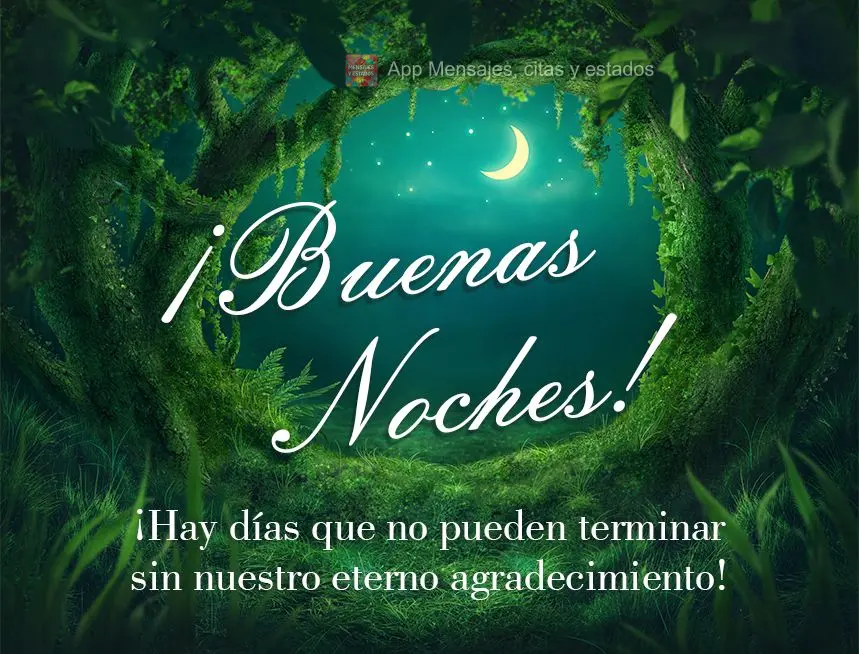 ¡Hay días que no pueden terminar sin nuestro eterno agradecimiento! ¡Buenas noches!