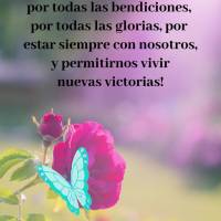 Por este lindo dia, por todas as bênçãos, por todas as glórias, por sempre estar com nós, e nos permitir viver novas vitórias! Obrigado Deus! 