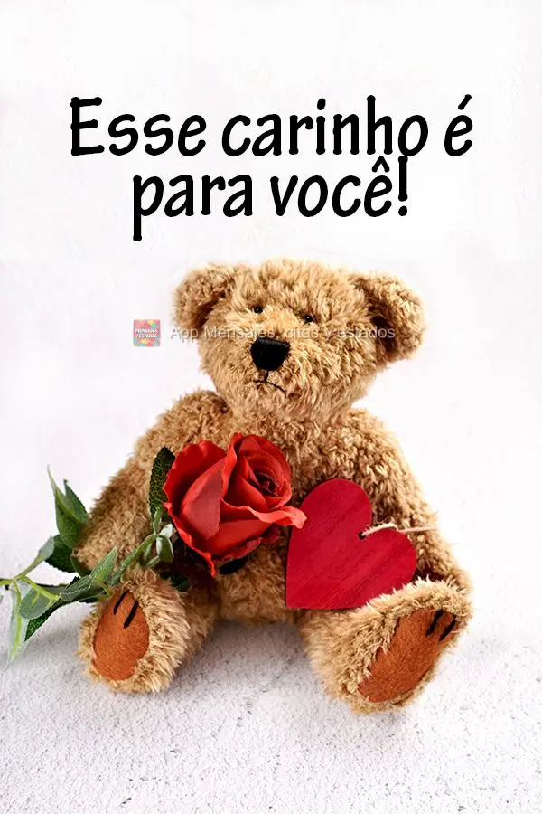 Esse carinho é para você!