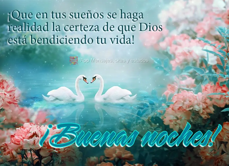 Que em seus sonhos se concretize a certeza que Deus está abençoando a sua vida! Boa noite! 