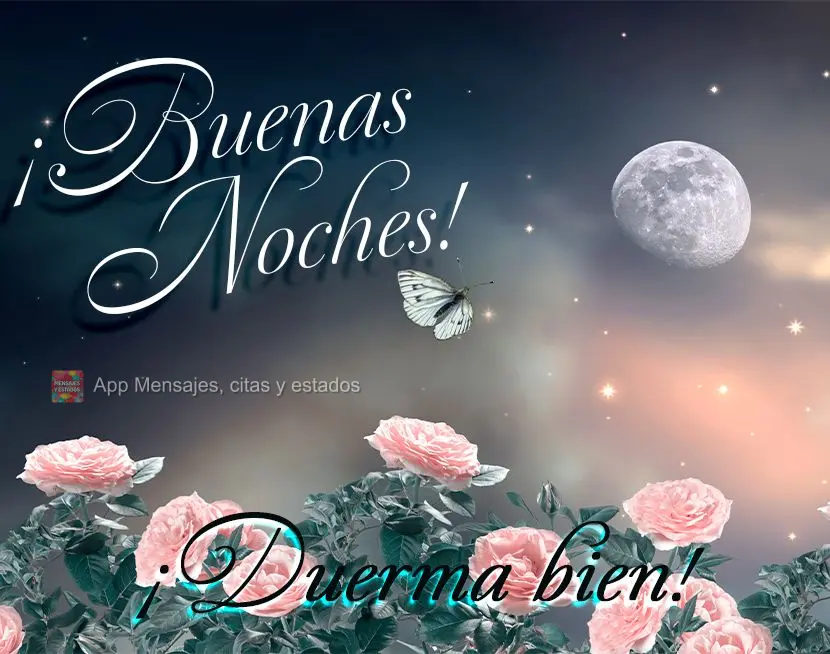 ¡Buenas noches! ¡Duerma bien!