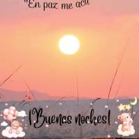 "Em paz me deito e logo adormeço, pois só tu, Senhor, me fazes viver em segurança."  Boa noite Salmos 4,8