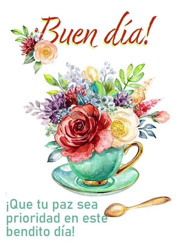 Que a sua paz seja prioridade neste dia abençoado! Bom dia! 