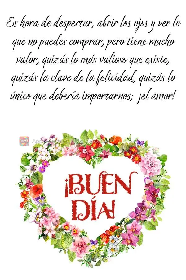 É tempo de acordar, abrir os olhos e enxergar aquilo que não se compra, mas tem muito valor. Talvez a coisa mais valiosa existente, talvez a chave da f...