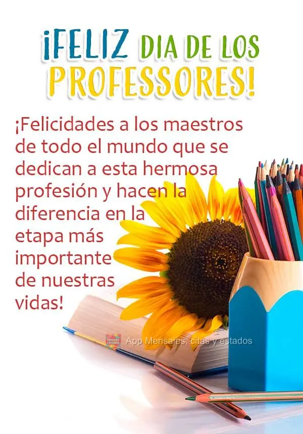 Parabéns aos professores do mundo todo que se dedicam a essa linda profissão e fazem a diferença na fase mais importante das nossas vidas! Feliz dia d...