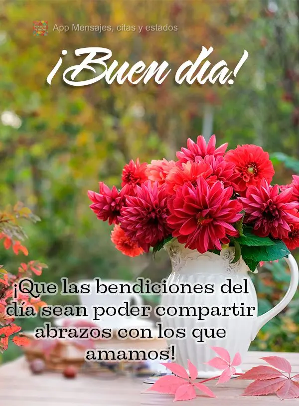 Que a bênçãos do dia seja poder compartilhar carinhos com quem a gente ama! Bom dia!