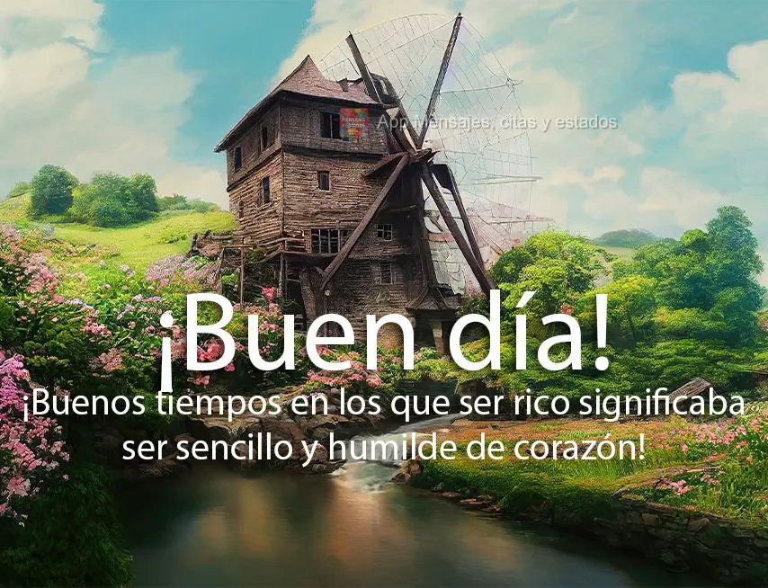 Bons tempos quando ser rico era ser simples e humilde de coração! Bom dia! 