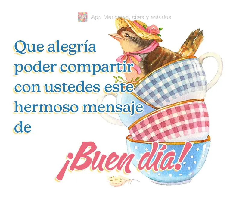 Que alegria poder dividir com você essa linda mensagem de  Bom dia!