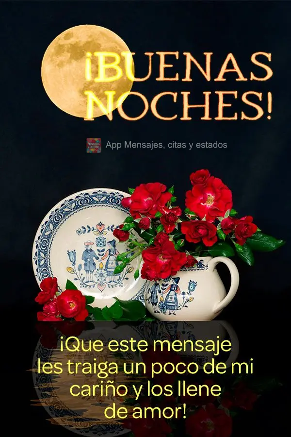 Que esta mensagem lhe traga um pouco do meu carinho e te encha de amor!  Boa noite!