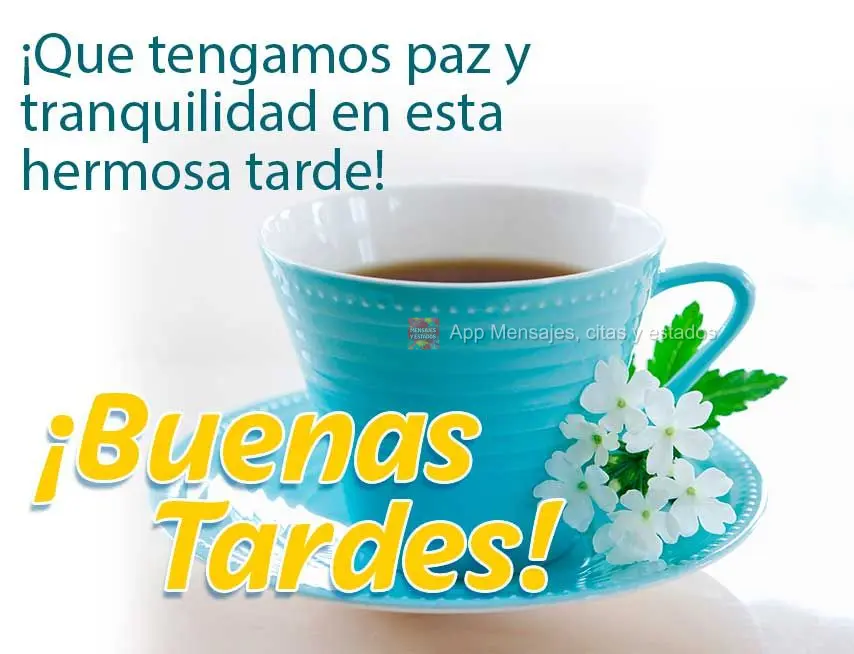 Que tenhamos paz e sossego nesta bonita tarde! Boa tarde!