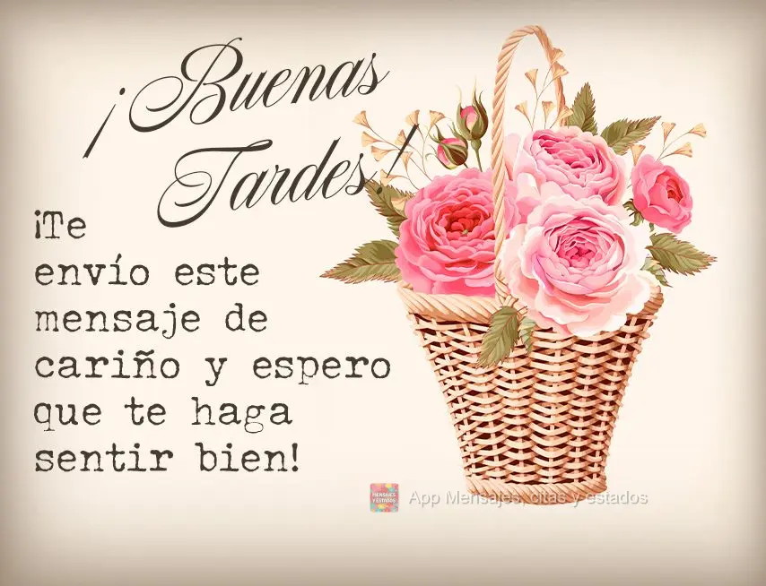 Envio gentilmente essa mensagem de carinho, e espero que lhe faça ter bons sentimentos! Boa tarde!