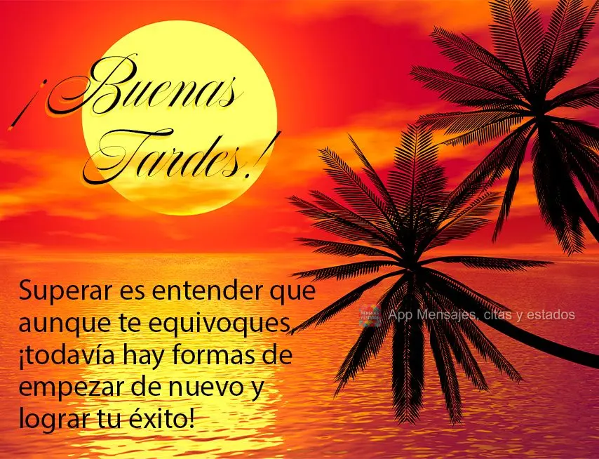 Superar é entender que mesmo errando, ainda há meios de recomeçar e alcançar o seu sucesso! Boa tarde! 