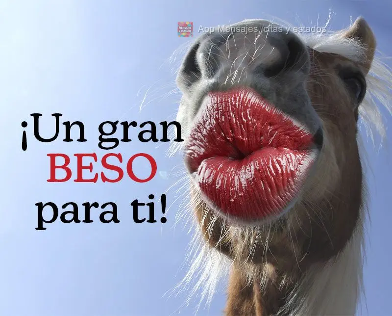 ¡Un gran beso para ti!